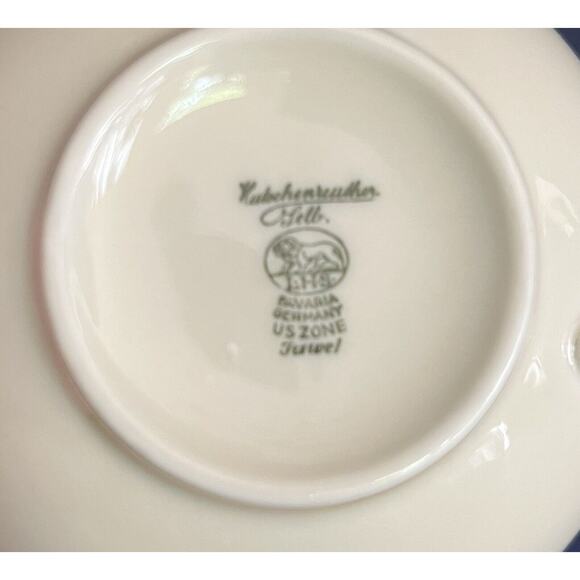 (10+1) Hutschenreuther-Selb LHS Bavaria US Zone Turvel Cup & Saucer Set **RARE** - Picture 9 of 9
